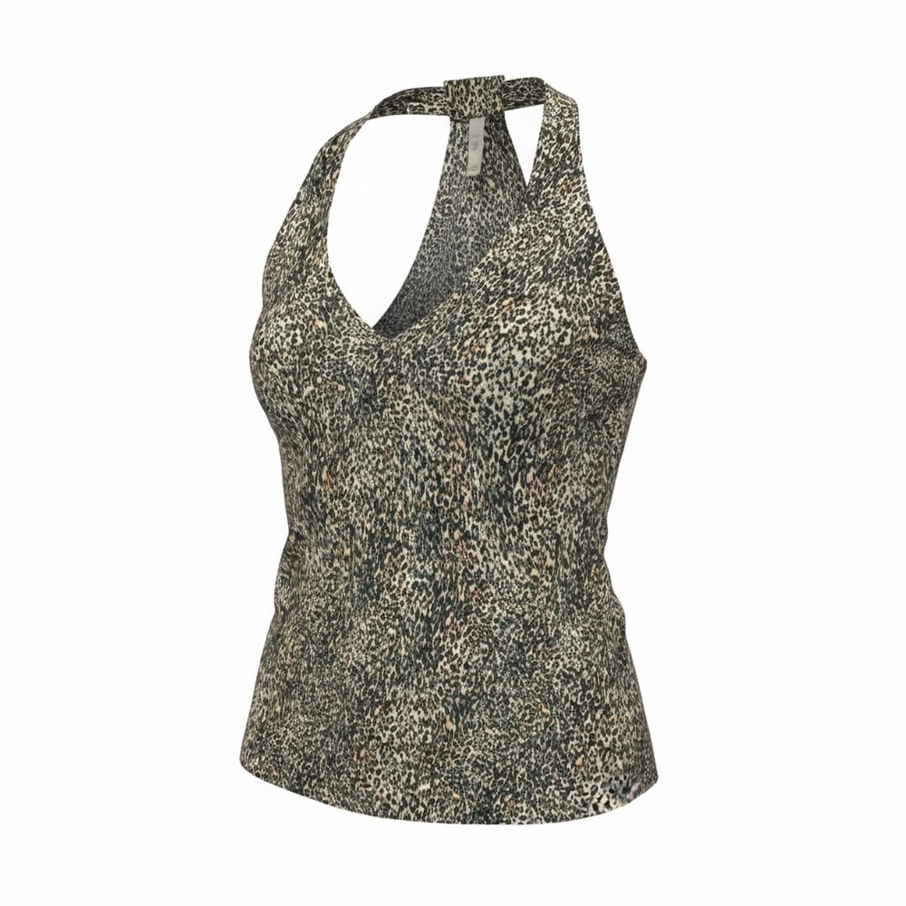 Rory Beca Black and White Patterned Halter Top
